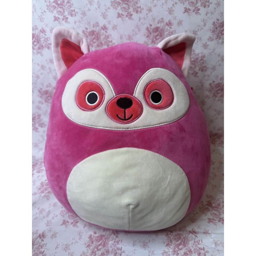 Squishmallows Lucia Pink Lemur Plush Stuffed Animal 14" Kellytoy